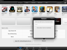 Kod do AppStore - jak użyć, gdzie wpisać? iPad AppStore - Redeem download code
