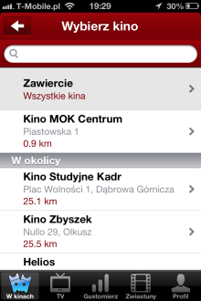 Filmweb Kino & TV - iOS (iPhone, iPod touch)