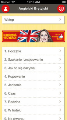 Blondynka na językach - iOS