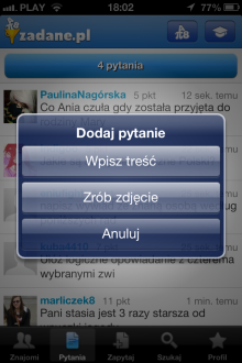 Zadane.pl - iOS (iPhone, iPod touch)