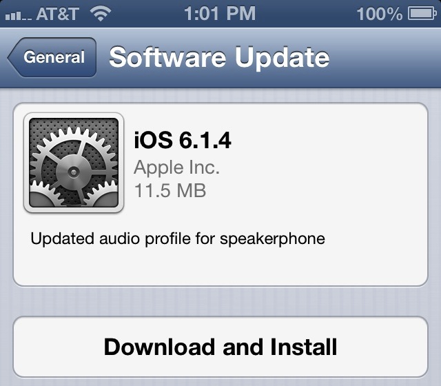 iPhone 5 - iOS 6.1.4