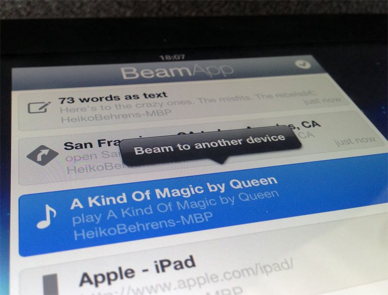 BeamAppe - iOS (iPhone, iPod touch, iPad) & Mac OS X