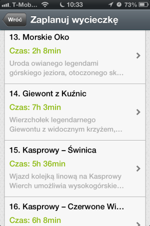 Zdobądź Tatry - iOS (iPhone)
