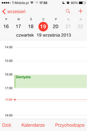 Kalendarz - iOS 7