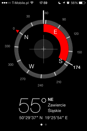 Kompas - iOS 7