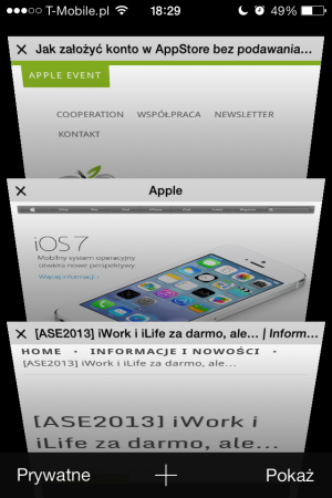 Safari - iOS 7