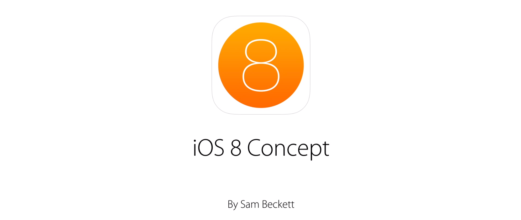 Koncept iOS 8 - Sam Beckett