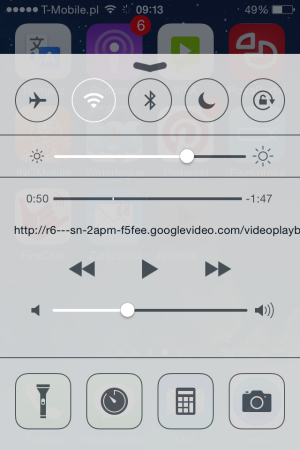 Odtwarzanie YouTube w tle na iOS 7.x